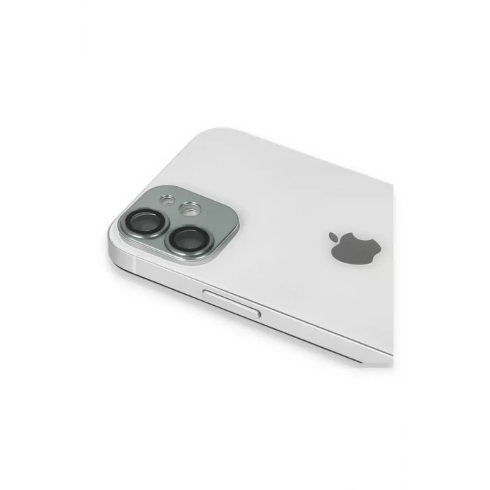 Newface Apple iPhone 11 Pers Alüminyum Kamera Lens - Yeşil