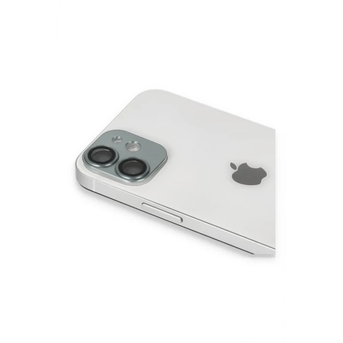 Newface Apple iPhone 11 Pers Alüminyum Kamera Lens - Yeşil