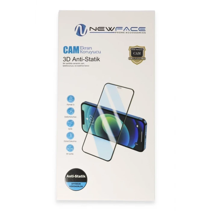 Newface Apple iPhone 11 Pro 3D Antistatik Cam Ekran Koruyucu