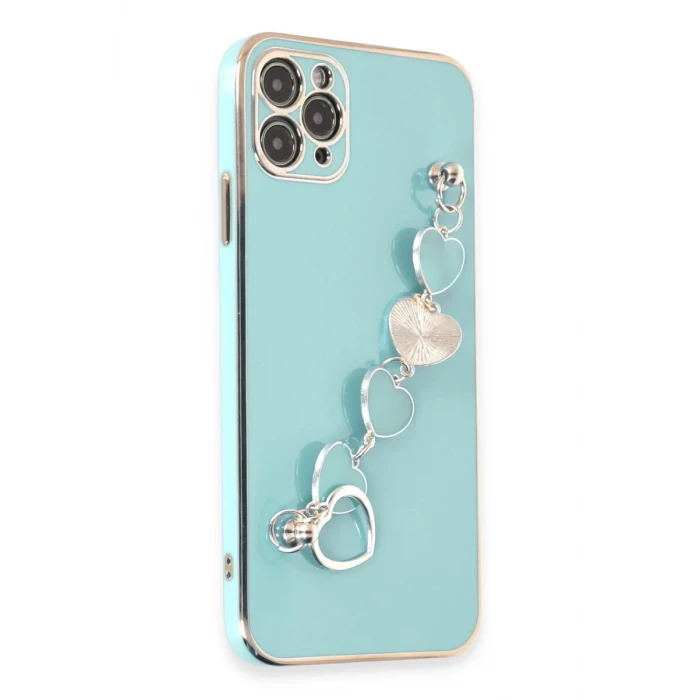 Newface Apple iPhone 11 Pro Kılıf Esila Silikon - Su Yeşili