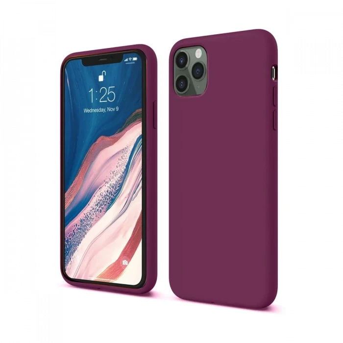 Newface Apple iPhone 11 Pro Kılıf First Silikon - Mürdüm