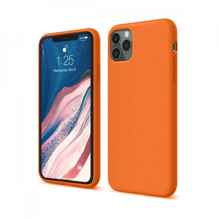 Newface Apple iPhone 11 Pro Kılıf First Silikon - Turuncu
