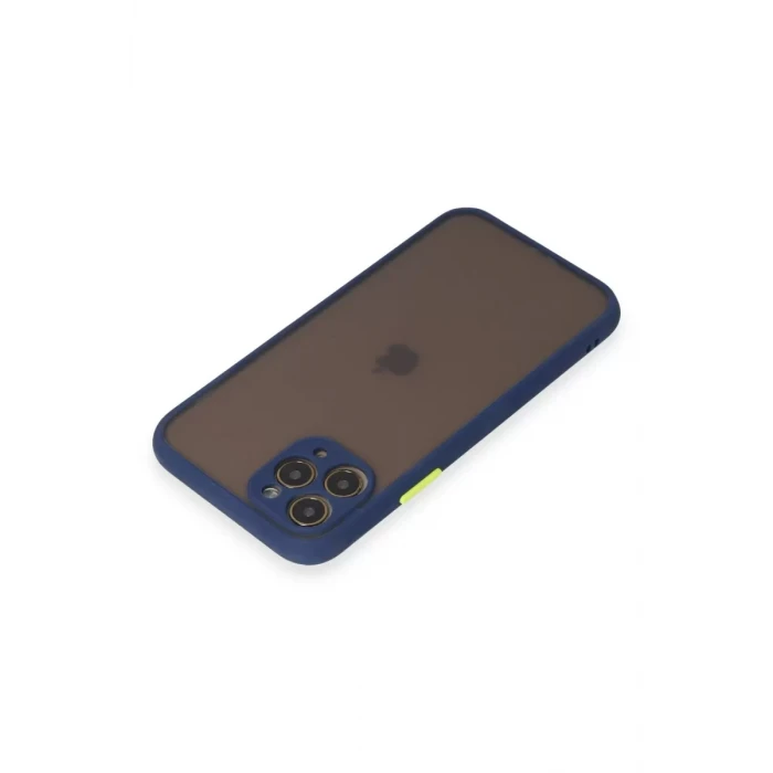 Newface Apple iPhone 11 Pro Kılıf Montreal Silikon Kapak - Lacivert