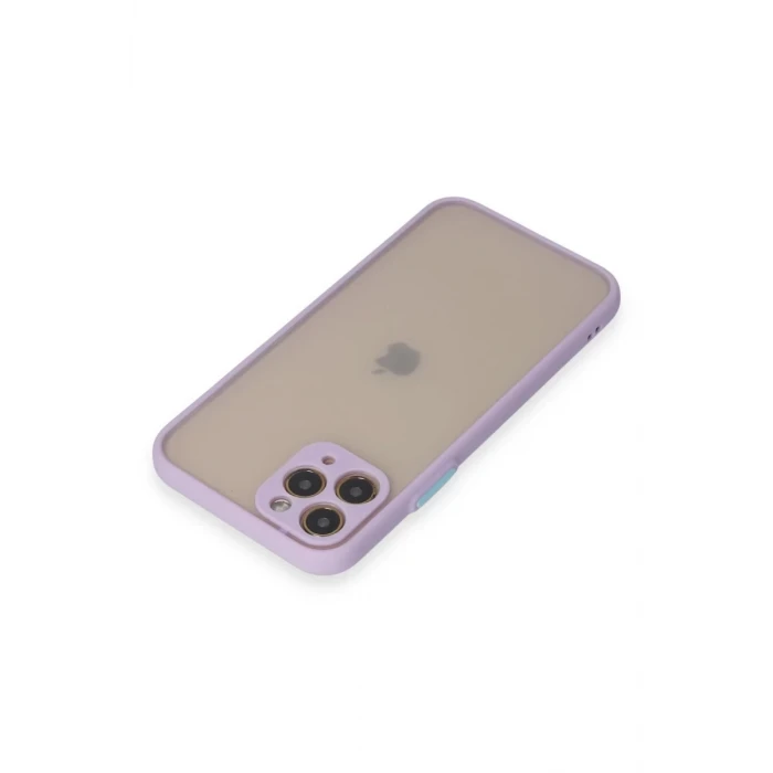 Newface Apple iPhone 11 Pro Kılıf Montreal Silikon Kapak - Mor