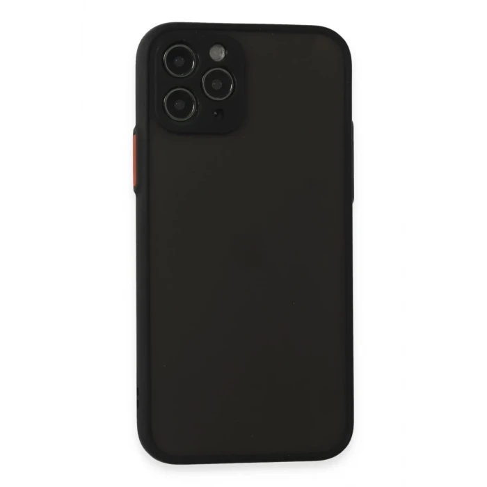 Newface Apple iPhone 11 Pro Kılıf Montreal Silikon Kapak - Siyah