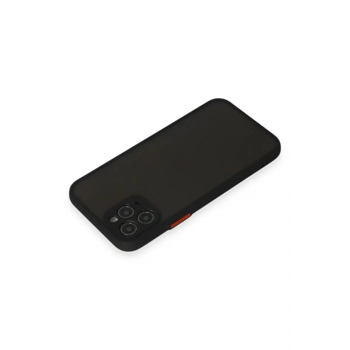 Newface Apple iPhone 11 Pro Kılıf Montreal Silikon Kapak - Siyah