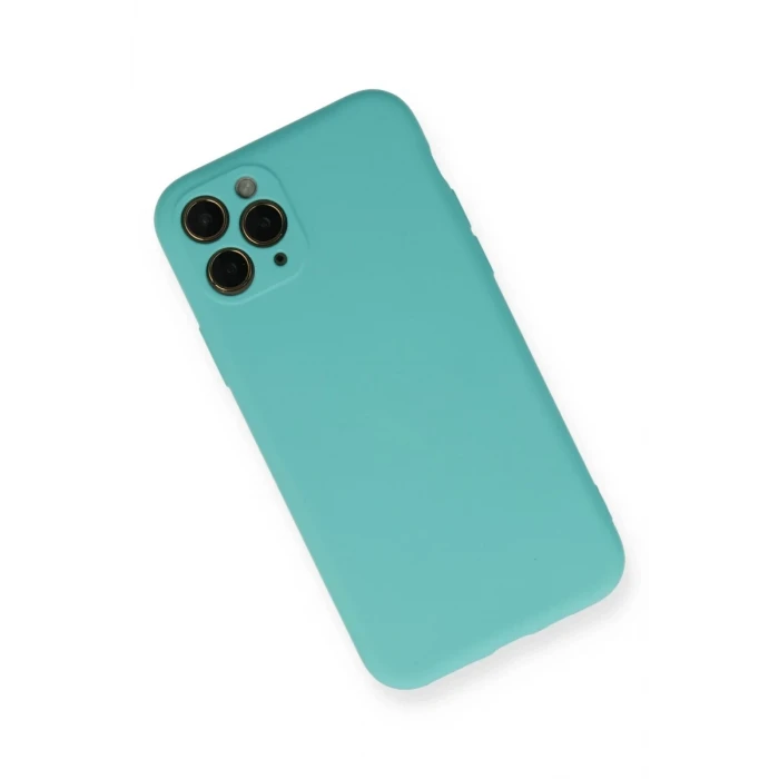 Newface Apple iPhone 11 Pro Kılıf Nano içi Kadife Silikon - Turkuaz