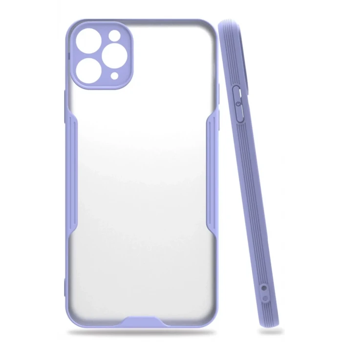 Newface Apple iPhone 11 Pro Kılıf Platin Silikon - Lila