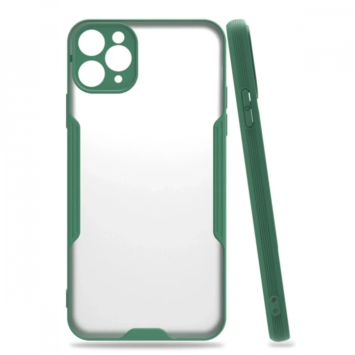 Newface Apple iPhone 11 Pro Kılıf Platin Silikon - Yeşil