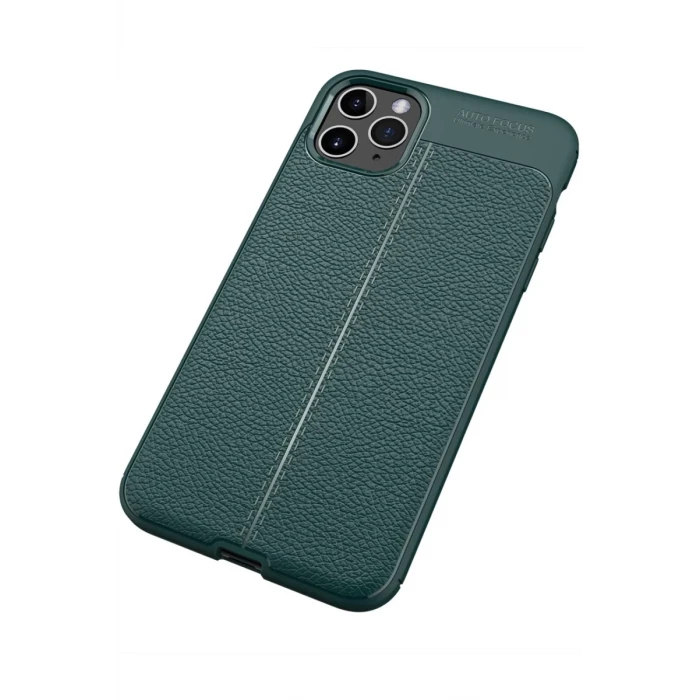 Newface Apple iPhone 11 Pro Max Kılıf Auto Focus Kapak - Yeşil
