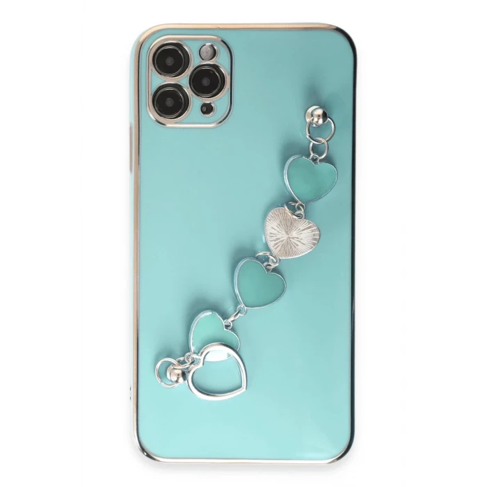 Newface Apple iPhone 11 Pro Max Kılıf Esila Silikon - Su Yeşili