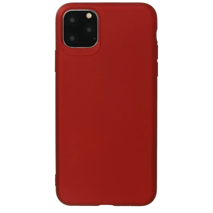 Newface Apple iPhone 11 Pro Max Kılıf First Silikon - Bordo