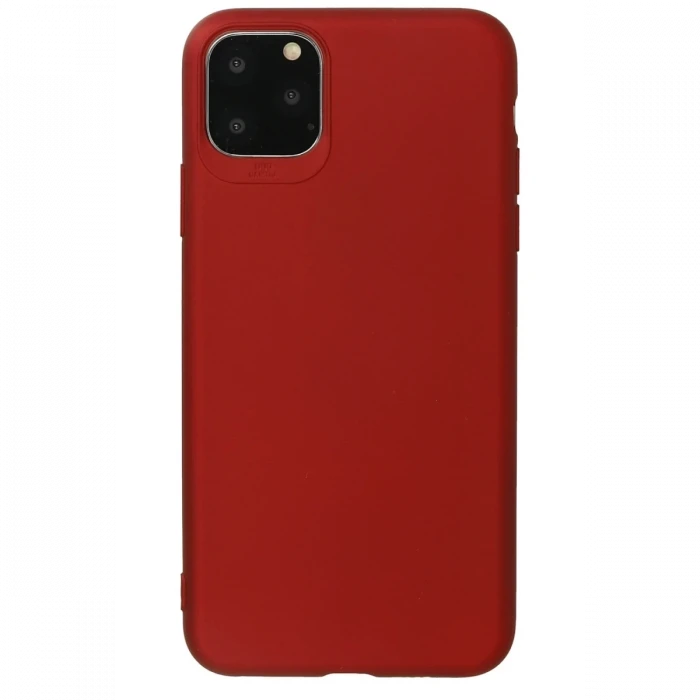 Newface Apple iPhone 11 Pro Max Kılıf First Silikon - Bordo