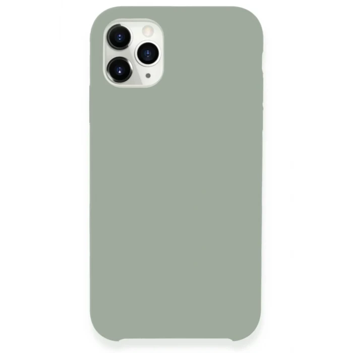 Newface Apple iPhone 11 Pro Max Kılıf Lansman Legant Silikon - Açık Gri
