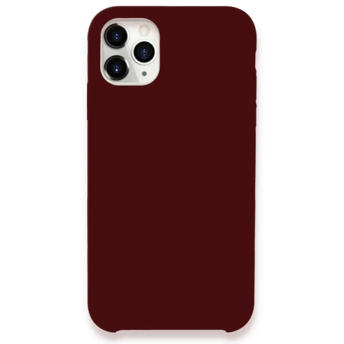 Newface Apple iPhone 11 Pro Max Kılıf Lansman Legant Silikon - Bordo