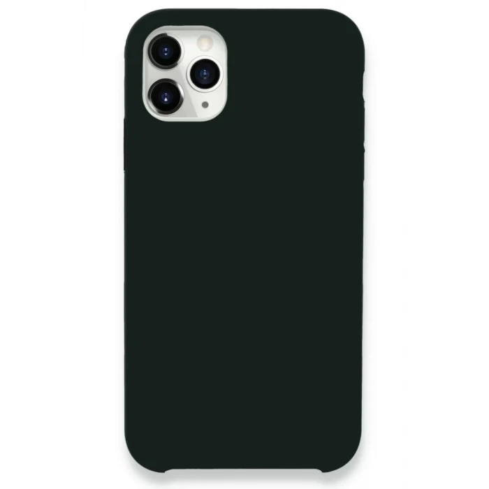 Newface Apple iPhone 11 Pro Max Kılıf Lansman Legant Silikon - Koyu Yeşil