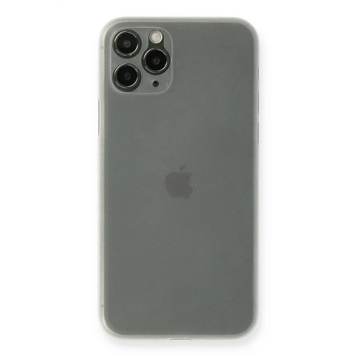 Newface Apple iPhone 11 Pro Max Kılıf PP Ultra İnce Kapak - Beyaz