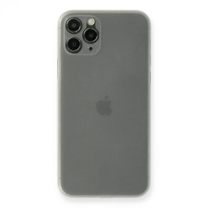 Newface Apple iPhone 11 Pro Max Kılıf PP Ultra İnce Kapak - Beyaz