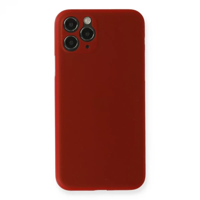 Newface Apple iPhone 11 Pro Max Kılıf PP Ultra İnce Kapak - Kırmızı
