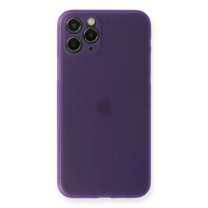Newface Apple iPhone 11 Pro Max Kılıf PP Ultra İnce Kapak - Mor