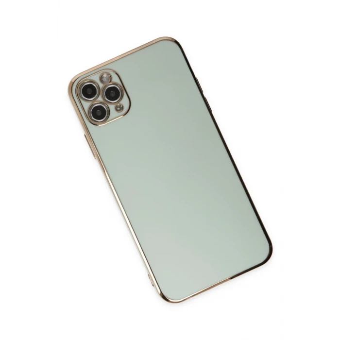 Newface Apple iPhone 11 Pro Max Kılıf Volet Silikon - Açık Yeşil