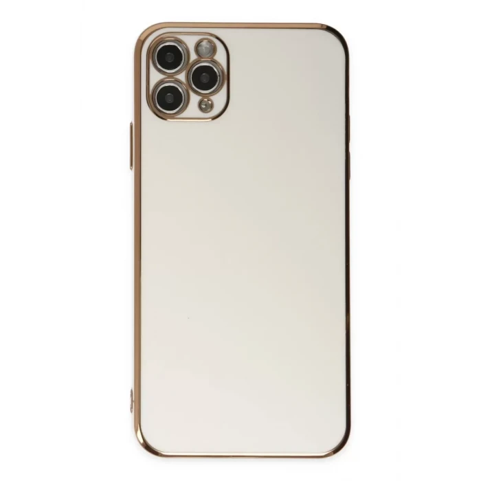 Newface Apple iPhone 11 Pro Max Kılıf Volet Silikon - Beyaz