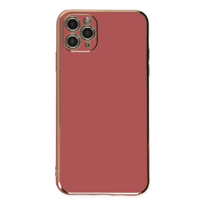 Newface Apple iPhone 11 Pro Max Kılıf Volet Silikon - Kırmızı