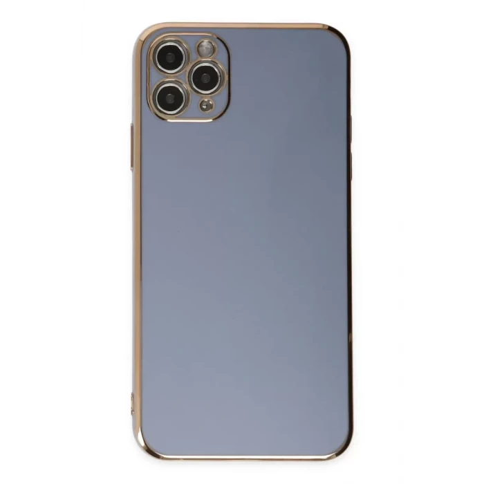 Newface Apple iPhone 11 Pro Max Kılıf Volet Silikon - Mavi