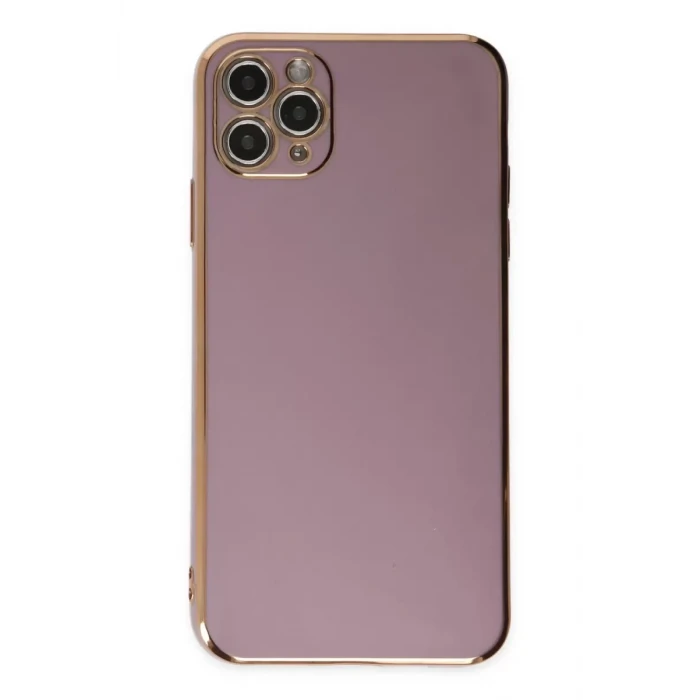 Newface Apple iPhone 11 Pro Max Kılıf Volet Silikon - Mor