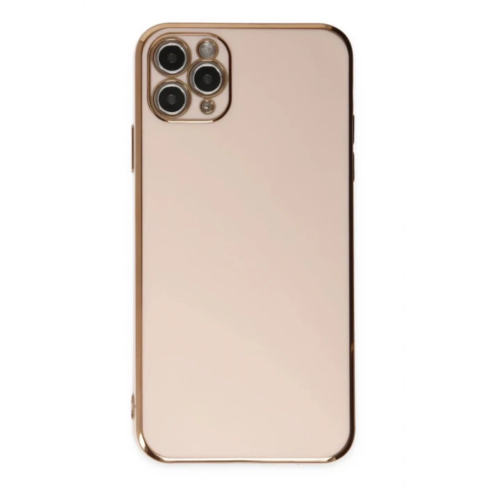 Newface Apple iPhone 11 Pro Max Kılıf Volet Silikon - Pembe