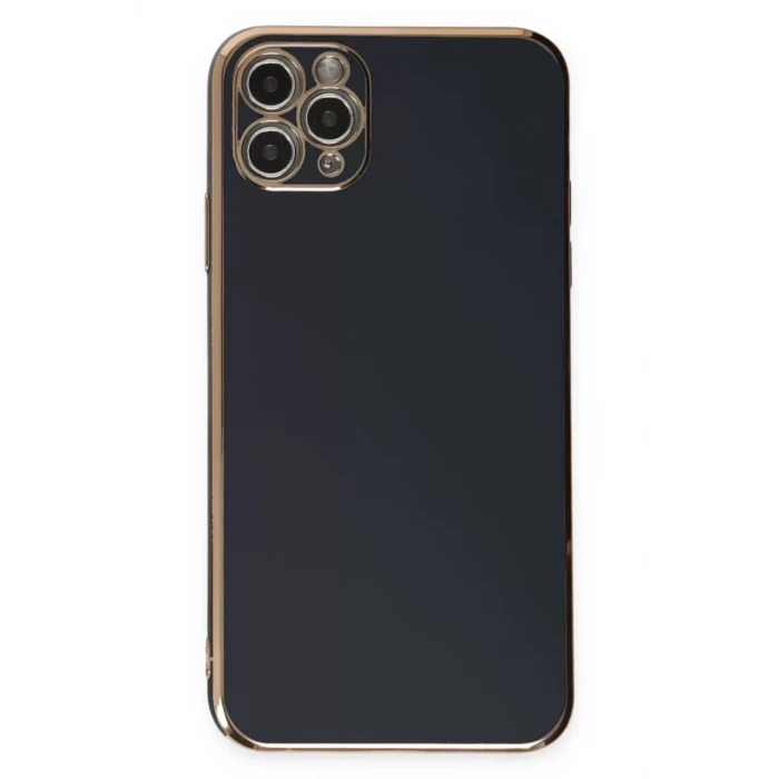 Newface Apple iPhone 11 Pro Max Kılıf Volet Silikon - Siyah