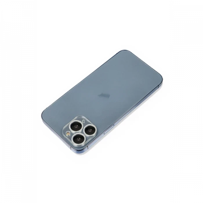 Newface Apple iPhone 11 Pro Max Shine Kamera Lens Koruma Cam - Gümüş