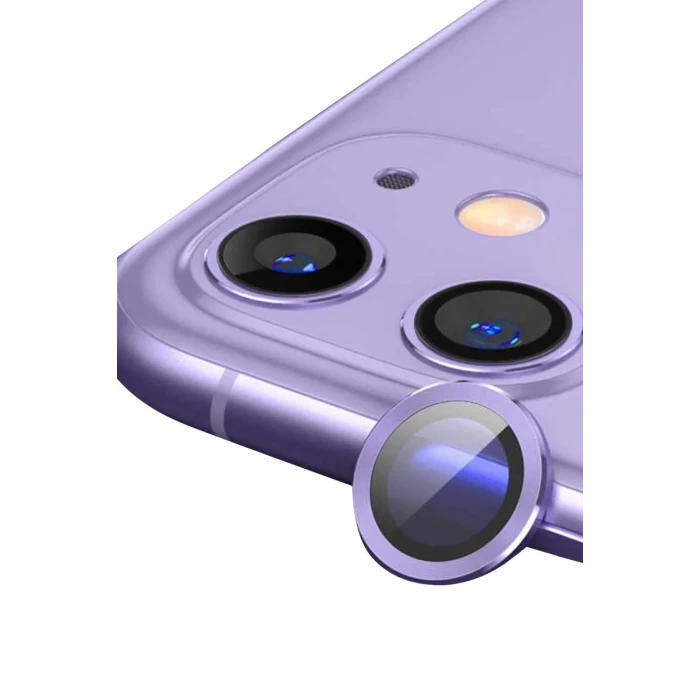 Newface Apple iPhone 11 Raze Metal Kamera Lens - Mor