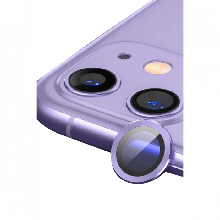 Newface Apple iPhone 11 Raze Metal Kamera Lens - Mor