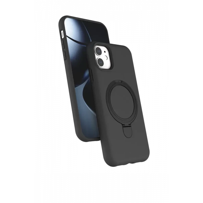 Newface Apple iPhone 11 Regal Magsafe Standlı Kapak - Titan Gri