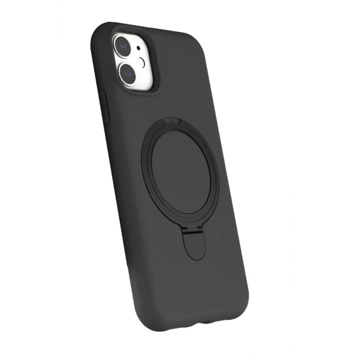 Newface Apple iPhone 11 Regal Magsafe Standlı Kapak - Titan Gri