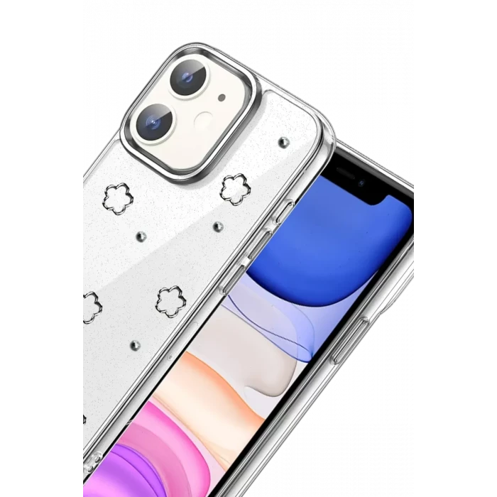 Newface Apple iPhone 12 Fiyonk Desenli Kapak - Desen 2