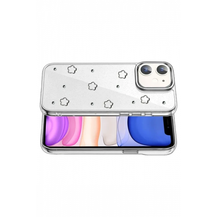 Newface Apple iPhone 12 Fiyonk Desenli Kapak - Desen 2