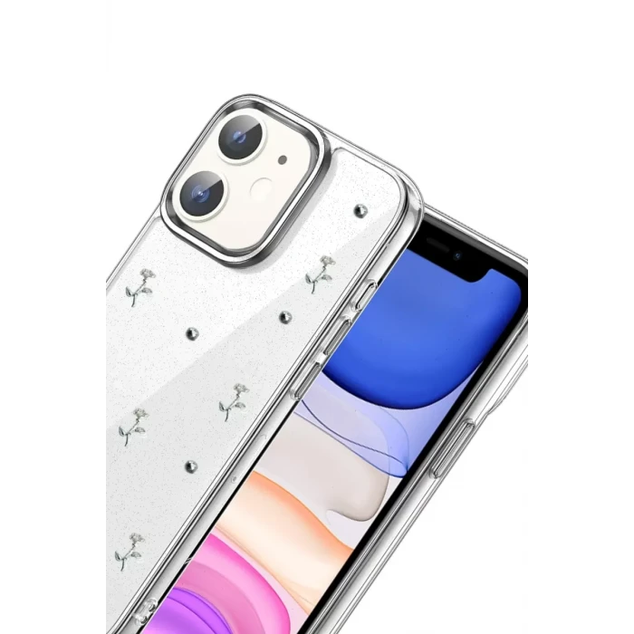 Newface Apple iPhone 12 Fiyonk Desenli Kapak - Desen 4