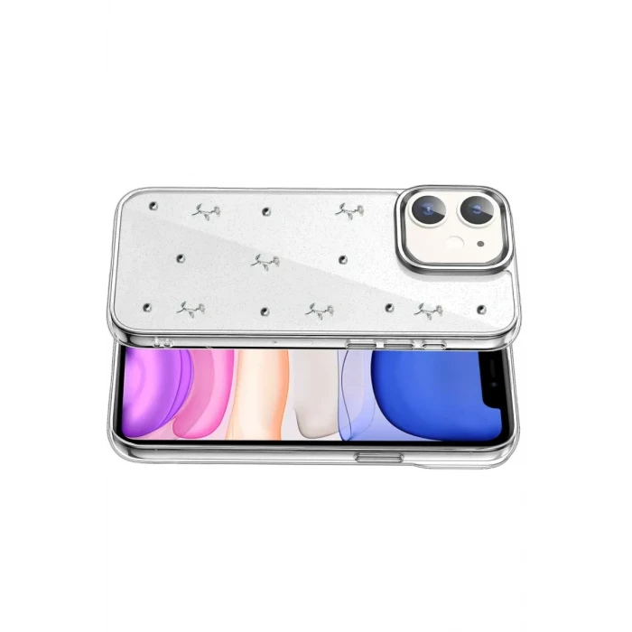 Newface Apple iPhone 12 Fiyonk Desenli Kapak - Desen 4