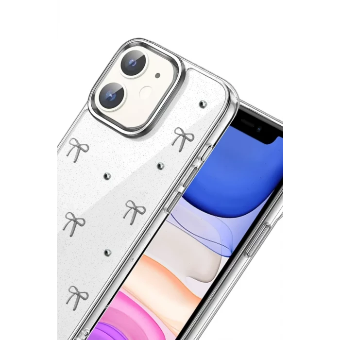 Newface Apple iPhone 12 Fiyonk Desenli Kapak - Desen 5