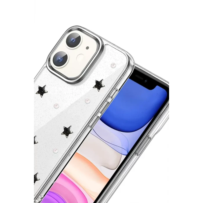 Newface Apple iPhone 12 Fiyonk Desenli Kapak - Desen 7