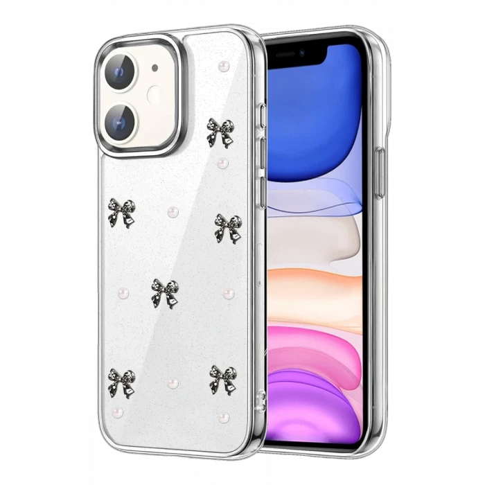 Newface Apple iPhone 12 Fiyonk Desenli Kapak - Desen 8