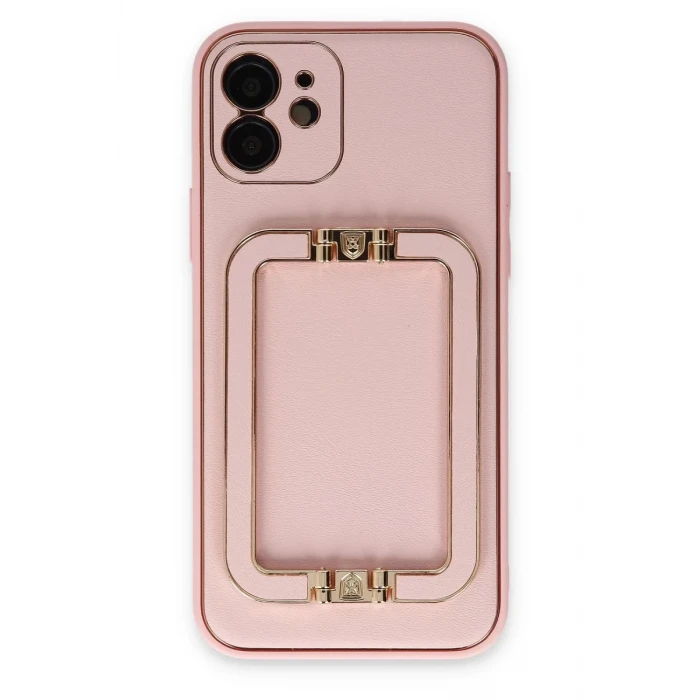 Newface Apple iPhone 12 Kılıf Coco Elit Kapak - Pembe