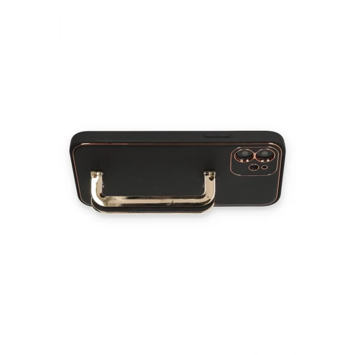 Newface Apple iPhone 12 Kılıf Coco Elit Kapak - Siyah