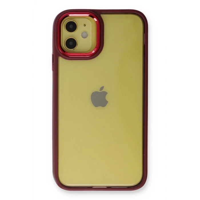 Newface Apple iPhone 12 Kılıf Dora Kapak - Kırmızı