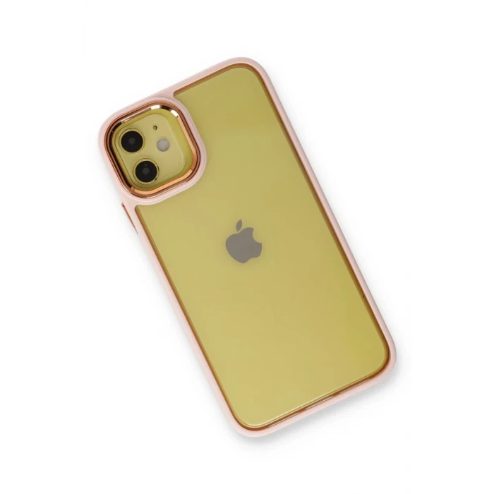 Newface Apple iPhone 12 Kılıf Dora Kapak - Pudra