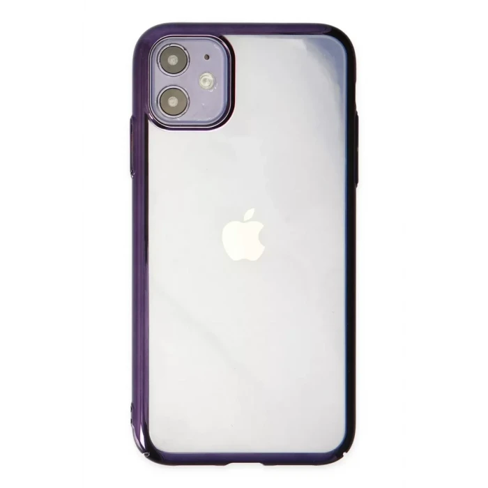Newface Apple iPhone 12 Kılıf Element Silikon - Mor