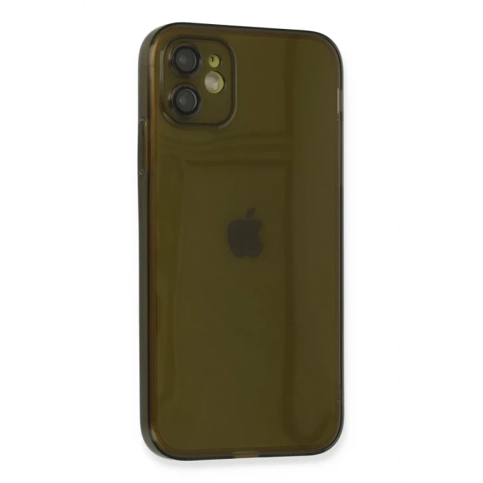 Newface Apple iPhone 12 Kılıf Fly Lens Silikon - Siyah