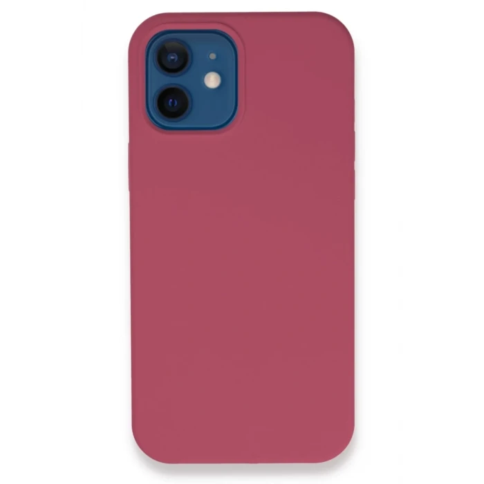 Newface Apple iPhone 12 Kılıf Lansman Legant Silikon - Fuşya